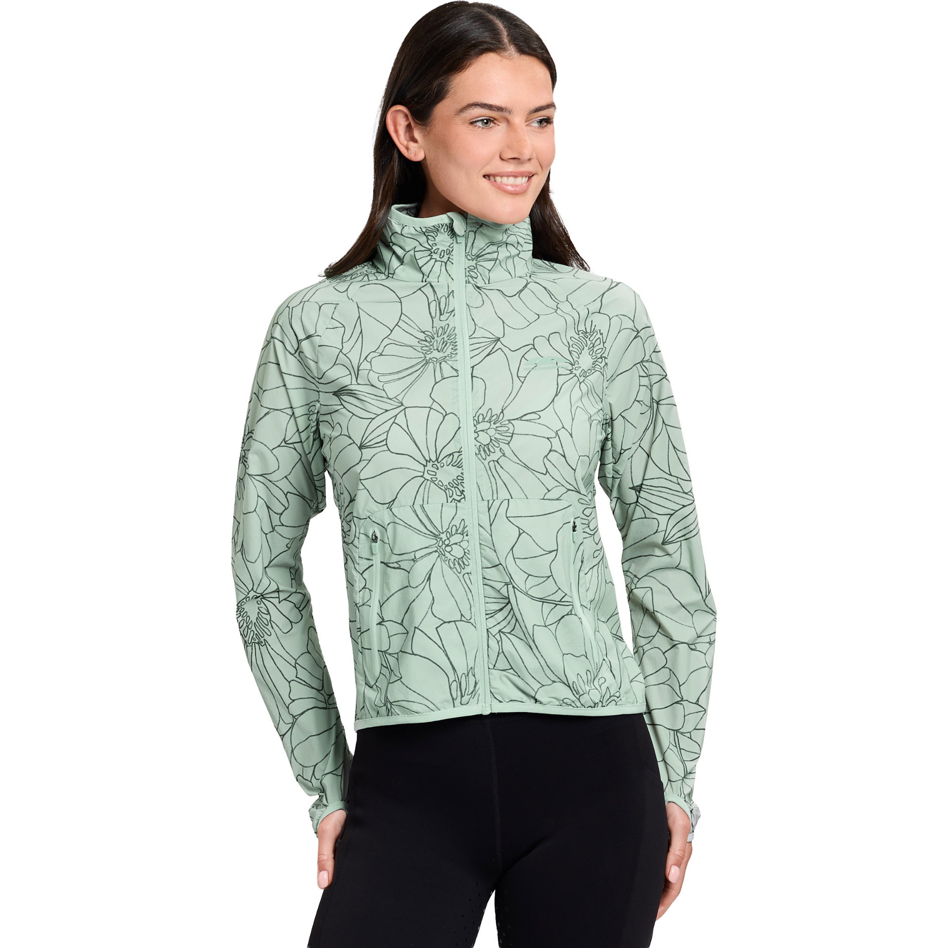 2026 WeatherBeeta Womens Lightweight UV Jacket 1028837028 - Soft Sage / In Bloom